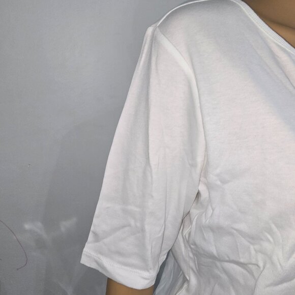 Karen Scott White core Womens Tops. PET/LGE - Picture 8 of 9